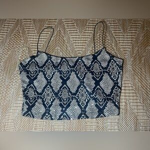 Windsor Women's Seriously Snake Sequined Crop Top, Size S, Great Condition